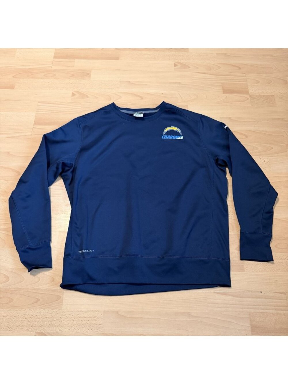NFL Men’s Los Angeles Chargers Therma-FIT crewneck XXL Blue